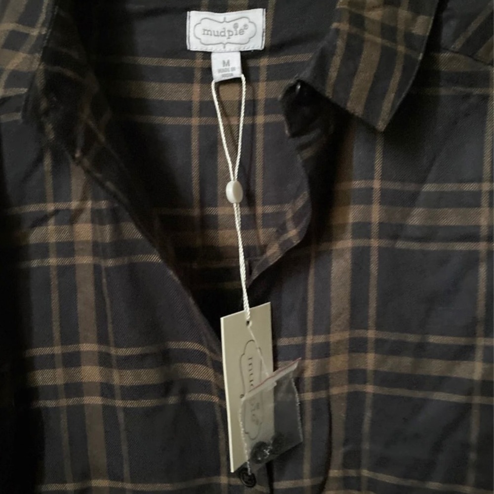 Mudpie Button Down Plaid top!